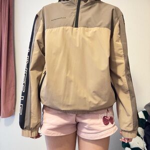 Alphalete Women's Beige and Black Ski Jacket